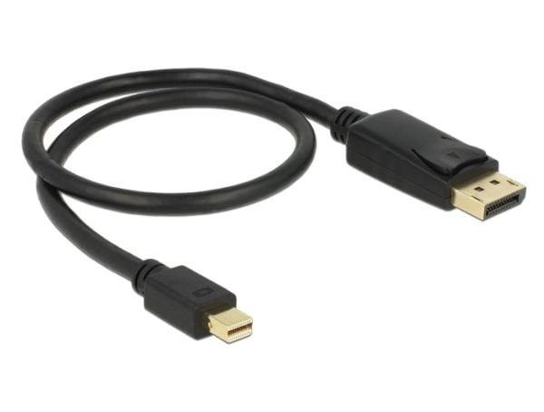 DeLOCK Mini Displayport/Displayport, 0.5 m, 0,5 m, Mini DisplayPort, DisplayPort, Uros, Uros, 3840 x 2160 pikseliä