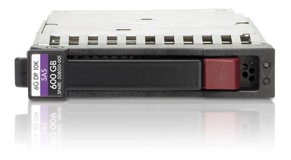 HPE Dual Port Enterprise - Harddisk - 600 GB - hot-swap (stasjonær) - 3.5" LFF - SAS 6Gb/s - 15000 rpm - med HP SmartDrive-holder