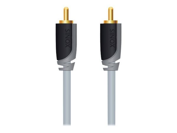 Sinox Plus+ - Video/lydkabel - RCA hann til RCA hann - 1 m - koaksial