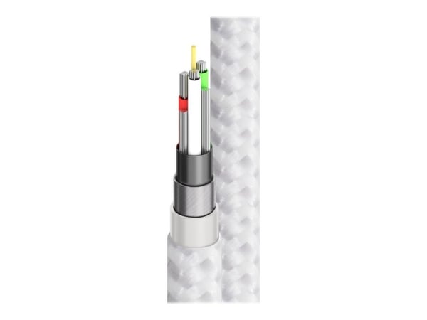 Alogic Super Ultra - USB-kaapeli - USB-C (han) til USB-C (han) - USB 2.0 - 5 A - 30 cm - sølv - sølv