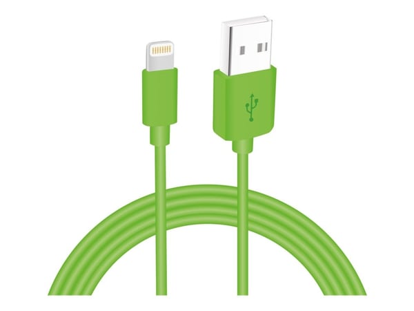 Sinox i-Media - Lightning-kabel - USB hann til Lightning hann - 2 m - grønn