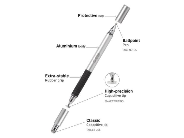 SBS TTTATTOPROTRIO, Mobiltelefon/smarttelefon, Universell, Sort, Sølv, Aluminium