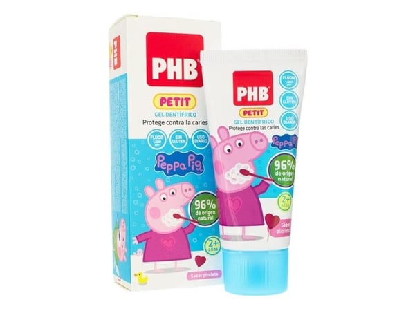 Dantų šepetėlis Phb Petit Peppa Pig Dantų pasta Gel 50ml Dantų šepetėlis Phb Petit Peppa Pig Dantų pasta Gel 50ml