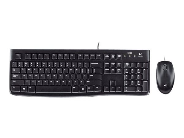 Logitech Desktop MK120 - Tastatur- og mussett - USB - Fransk