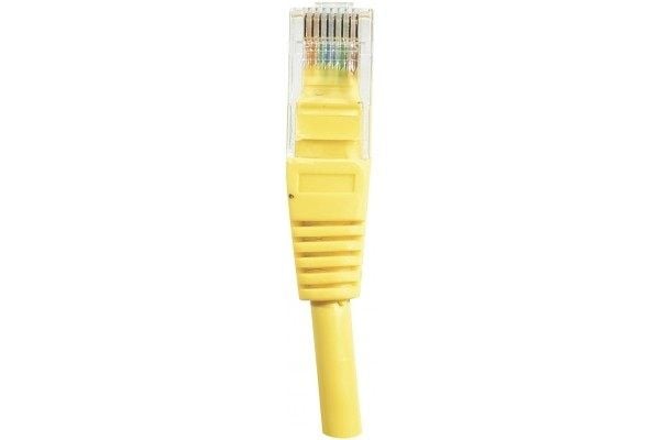Patchkabel CAT.6 U/UTP uavskjermet kobber gul 1,5 m patchkabel med sperrebeskyttelse (EXC245740)