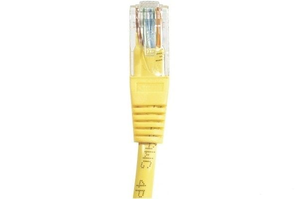 Patchkabel CAT.6 U/UTP uavskjermet kobber gul 1,5 m patchkabel med sperrebeskyttelse (EXC245740)