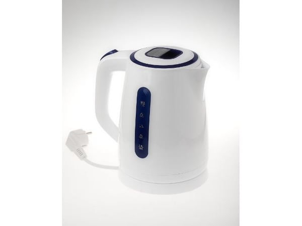 Adler AD 1234, 1,7 l, 2200 W, Blå, Hvit, Vannivåindikator, Filtrering
