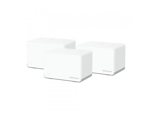 Mercusys Halo H70X V1 - Wi-Fi-system - (3 rutere) - inntil 6000 kvadratfot - maske 1GbE - Wi-Fi 6 - Dobbeltbånd (en pakke 3)