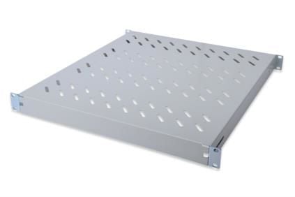 DIGITUS - Rack-hylle - RAL 7035, grå - 1U - 19"