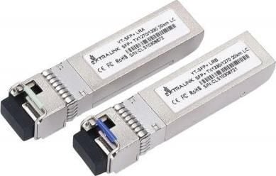 Extralink - SFP+ transceivermodul - WDM - LC-enkeltmodus - opp til 20 km - 1270 nm / 1330 nm (en pakke 2)