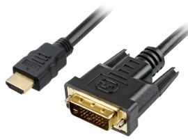 Sharkoon - Sovitinkaapeli - dual link - HDMI uros - DVI-D uros - 1 m - musta