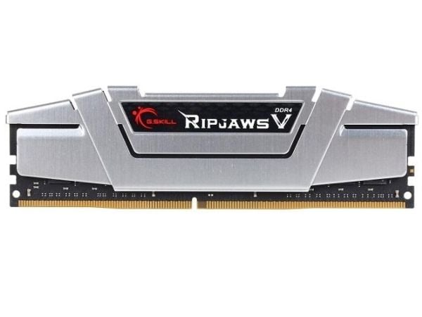 G.Skill Ripjaws V - DDR4 - sett - 16 GB: 2 x 8 GB - DIMM 288-pin - 2666 MHz / PC4-21300 - CL15 - 1.2 V - ikke-bufret - ikke-ECC - strålende sølv