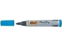 Permanent marker BIC 2000, rund, blå