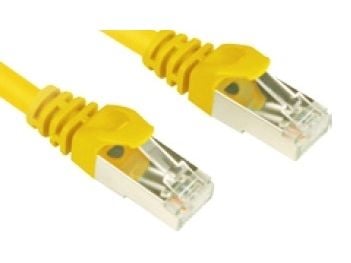 Sharkoon - Koblingskabel - RJ-45 (hann) til RJ-45 (hann) - SFTP - CAT 6 - gul