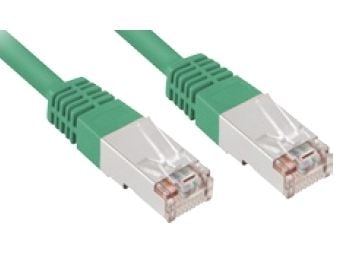 Sharkoon - Koblingskabel - RJ-45 (hann) til RJ-45 (hann) - SFTP - CAT 5e - grønn