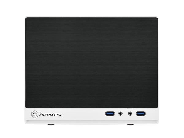 SilverStone SUGO SG13 - Tower - Mini-DTX - ingen strømforsyning (AT / PS/2) - svart, hvit - USB/lyd