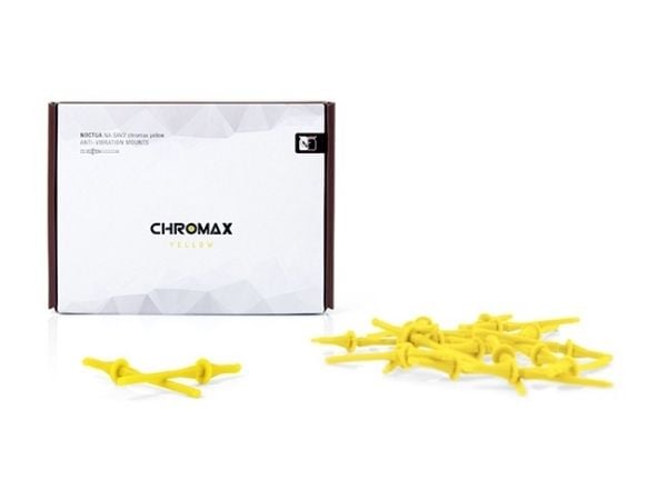 Noctua chromax NA-SAV2 - Vibrasjonsabsorberingssett for systemvifte - chromax.yellow