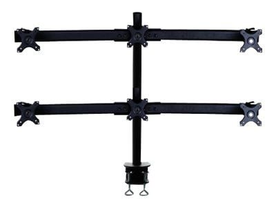 Neomounts FPMA-D700D6 - Monteringssett - full bevegelse - for 6 LCD-skjermer - svart - skjermstørrelse: 19"-27" - klemmemonterbar, skrivebordsmonte...