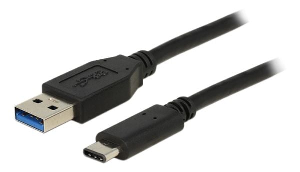 Delock - USB-kabel - USB-C (hann) til USB-type A (hann) - USB 3.1 Gen 2 - 50 cm - reversibel C-kontakt - svart