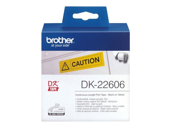 Brother DK-22606 - Gul - Rull (6,2 cm x 15,2 m) film - for Brother QL-1050, QL-500, QL-550, QL-560, QL-570, QL-600, QL-650, QL-710, QL-720, QL-820
