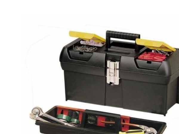 Stanley 1-92-064, Verktøy boks, Plast, Sort, Gult, 318 mm, 130 mm, 17,8 mm