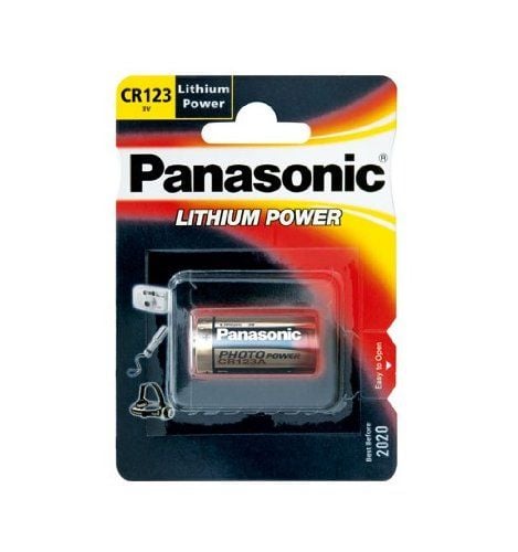 Panasonic CR-123APA/1B, Kertakäyttöinen akku, Litium, 3 V, 1 kpl, Lieriömäinen