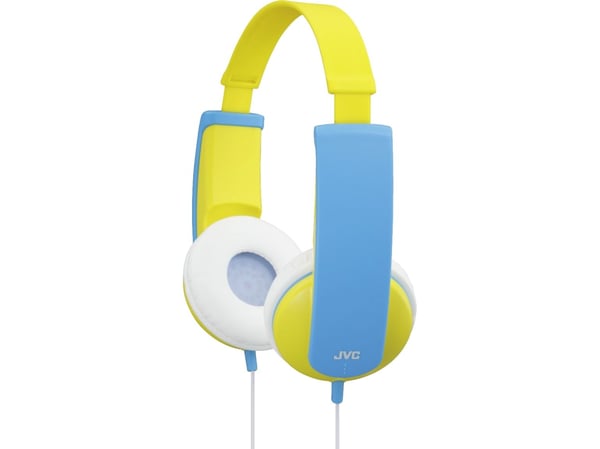 JVC TINYPHONES HA-KD5 - Hodetelefoner - full størrelse - kablet - 3,5 mm jakk - gul