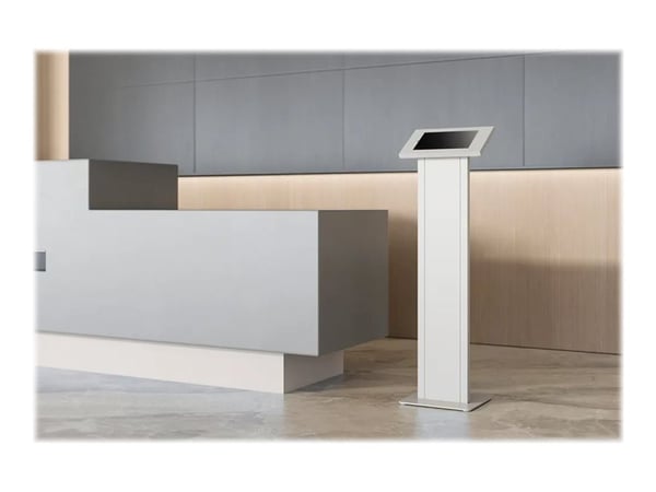 Neomounts FL15-750WH1 - Stativ - for nettbrett - låsbar - hvit - skjermstørrelse: 9.7", 10.1", 10.2", 10.4", 10.5", 10.9", 11" - gulvmonterbar - fo...