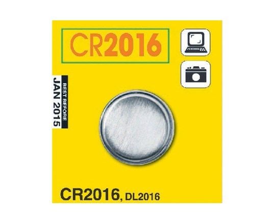 GP Batteries Lithium Cell CR2016, Kertakäyttöinen akku, CR2016, Litium, 3 V, 1 kpl, Ruostumaton teräs