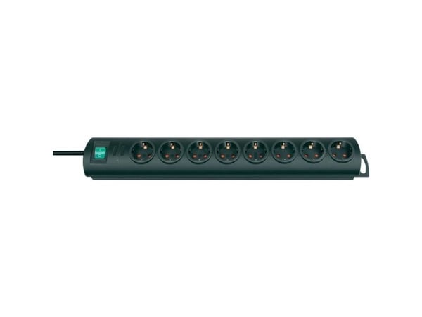 Brennenstuhl Primera-Line, 8 AC stikkontakt(er), Sort, 2 m