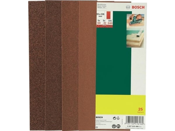 Bosch LEIKKURINTERÄN TERÄSARJA 93X230MM 25 PAKETTIA