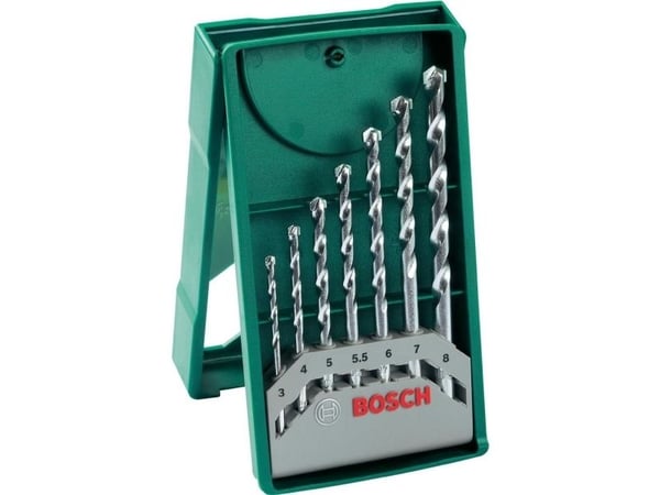 Bosch Mini X-Line - Borsett - for murverk - 7 deler