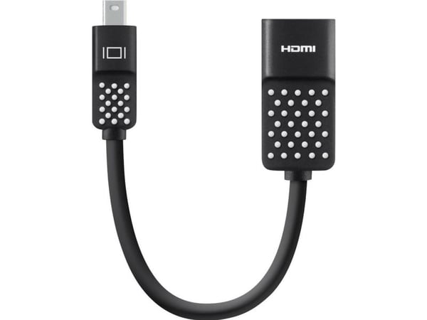 Belkin Mini DisplayPort to HDMI Adapter, 4k - Video adapter - Mini DisplayPort hann til HDMI hunn - 12.7 cm - 4K-støtte