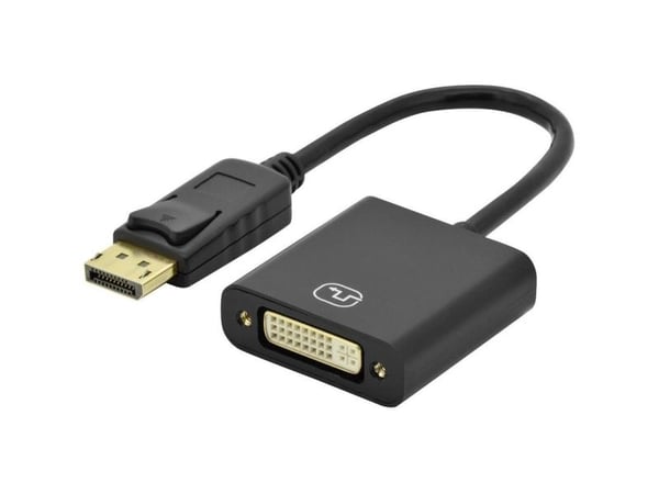 ASSMANN - Video adapter - DisplayPort (hann) til DVI-I (hunn) - 15 cm - formstøpt - svart