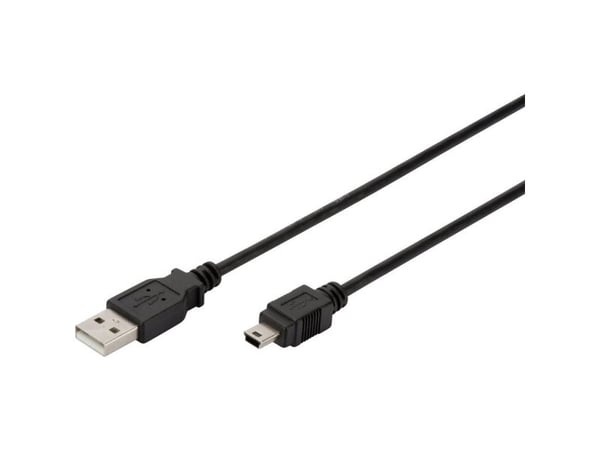 ASSMANN - USB-kaapeli - USB (han) til mini-USB type B (han) - USB 2.0 - 1 m - formet - lajittelu