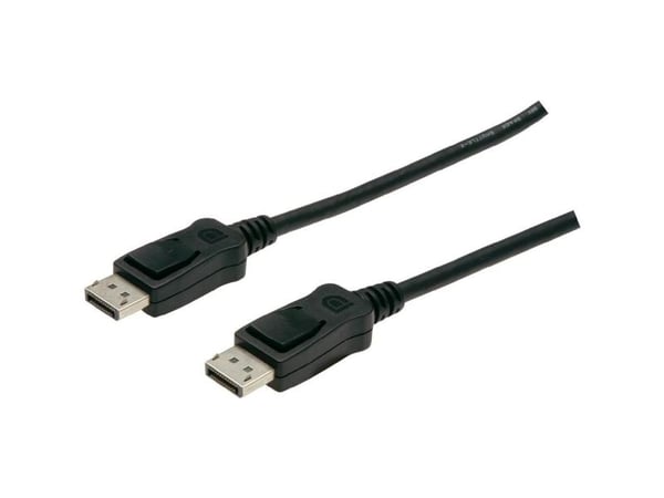 ASSMANN - DisplayPort kaapeli - DisplayPort (han) til DisplayPort (han) - 3 m - formet - sortti