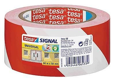 Tesa Signal Universal - Maskeringstape - 50 mm x 66 m - polypropylen - rød, hvit