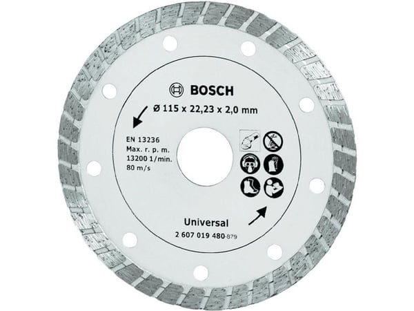 Bosch tilbehør 1 stk. Dia-TS Turbo 115 mm byggemateriale 2607019480