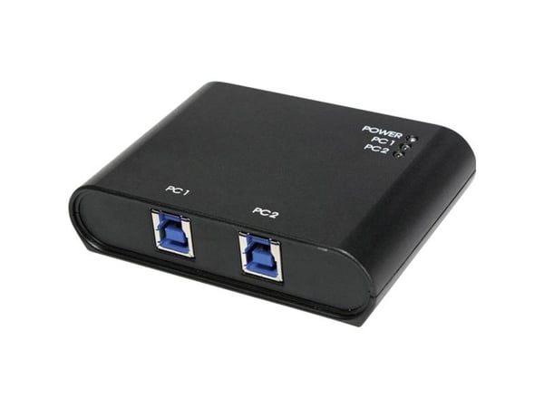 LogiLink UA0216, USB 3.2 Gen 1 (3.1 Gen 1) Type-B, USB 3.2 Gen 1 (3.1 Gen 1) Type-A, 5000 Mbit/s, Musta, Muovi, RoHS