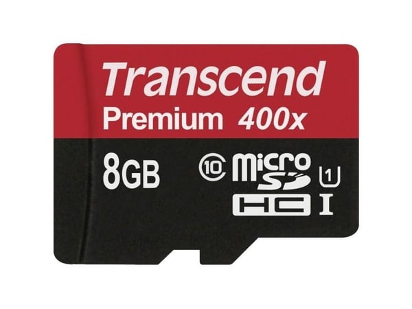 Transcend microSDHC Class 10 UHS-I (Premium) - Flashminnekort - 8 GB - UHS Class 1 / Class10 - microSDHC UHS-I