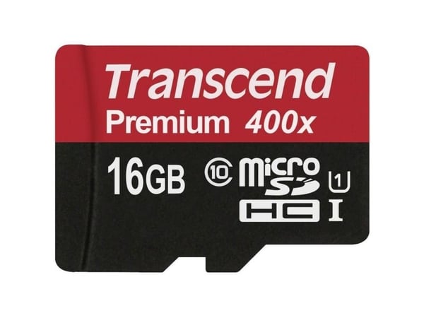 Transcend - Flash-muistikortti - 16 GB - UHS Class 1 / Class10 - microSDHC