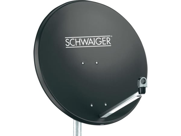 Schwaiger SPI996, 10,7 - 12,75 GHz, 38,5 dBi, Antrasiitti, Alumiini, Muovi, Terästä, 75 cm, 745 mm