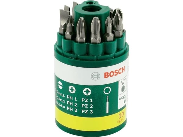 Bosch Bitsats PH/PZ/ rak 10 delar