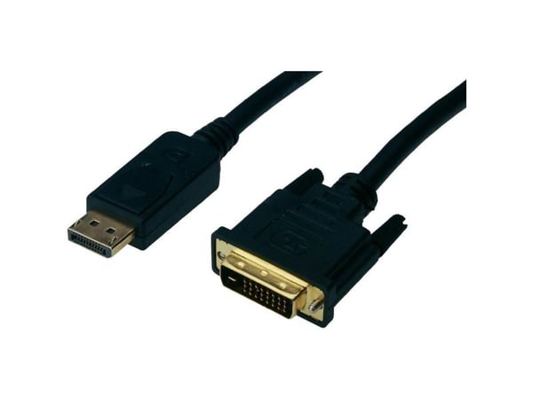 ASSMANN - DisplayPort kaapeli - DisplayPort (han) til DVI-D (han) - 3 m - formet - sortti
