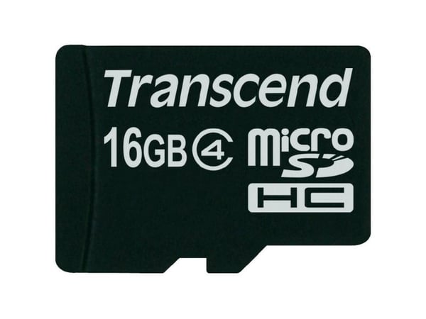 Transcend - Flashminnekort - 16 GB - Class 4 - microSDHC
