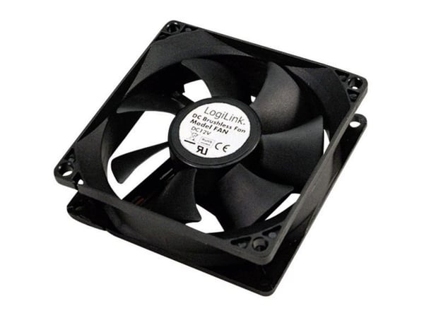 LogiLink FAN103 - Kabinettvifte - 120 mm - svart