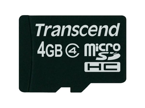 Transcend - Flashminnekort - 4 GB - Class 4 - microSDHC