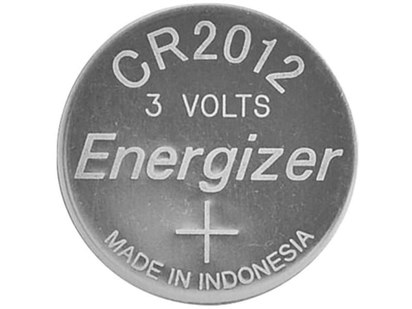 Energizer EN-E300164200, Kertakäyttöinen akku, CR2012, Litium, 1 kpl, Hopea, Ripustettava laatikko