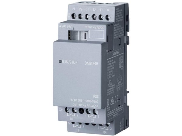 Siemens LOGO! DM8 24R 0BA2 PLC-laajennusmoduuli 24 V/DC 24 V/DC