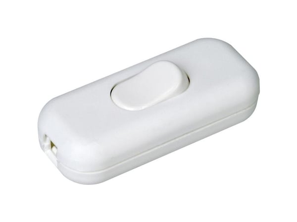 Kopp 191317000 Johtokytkin vedonpoistolla Valkoinen 1 x Off/On 2 A 1 kpl 1 kpl
